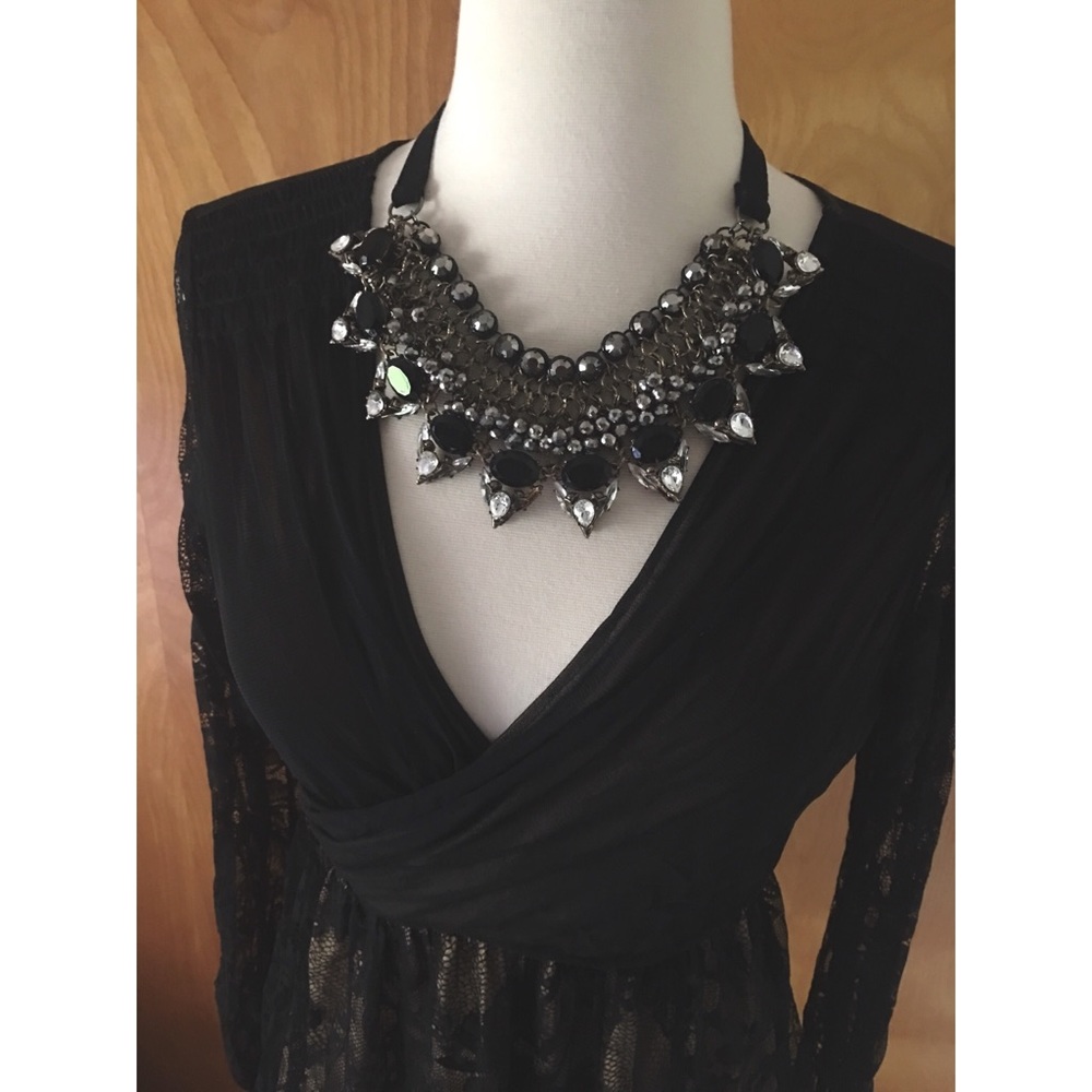 Black Lace Party Dress